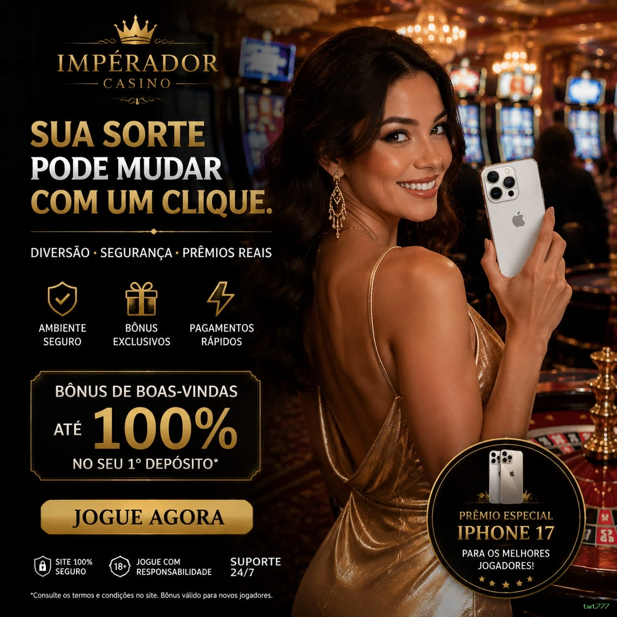Slots online da twt777 com jackpots progressivos